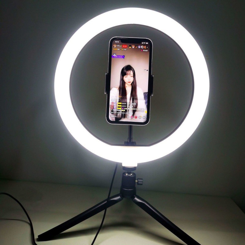 直播间补光灯直播支架网红拍照桌面落地可伸缩直播灯主播光美颜