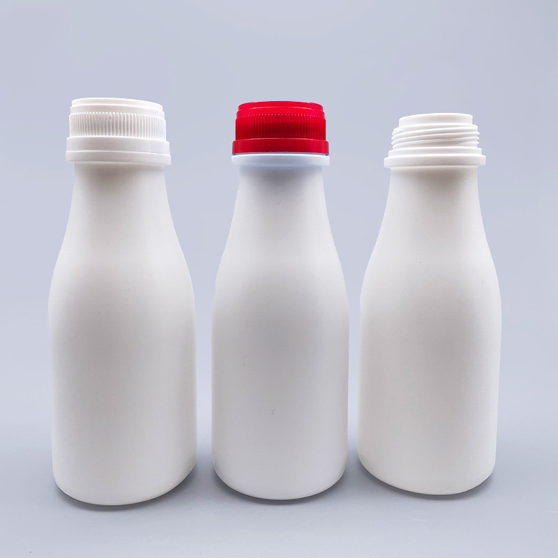 2021厂家批发塑料包装白色酸奶鲜奶瓶pe儿童牛奶瓶350ml