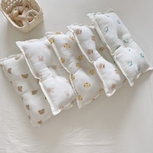 韩国ins风卡通印花婴儿纯棉纱布毯棉透气薄毯宝宝空调毯夏季被子