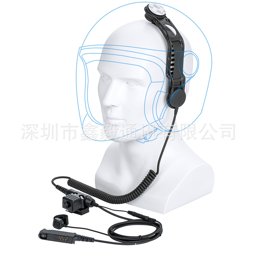 适用于Baofeng UV-9R的手指咪 U94 PTT+头骨传导耳机 对讲机配件
