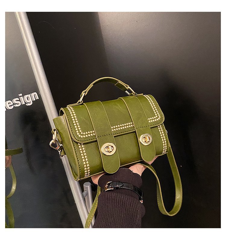 This Year's Popular Autumn and Winter New Fashionable All-Match Shoulder Crossbody Fashion Handbag 2022 Niche Embroidery Thread Small Bag for Women