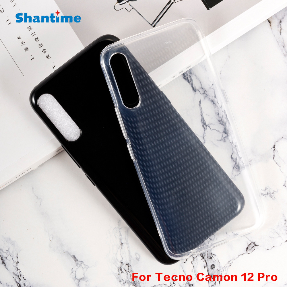 适用Tecno Camon 12 Pro手机壳翻盖手机皮套TPU布丁套软壳