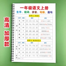 一年级上册下册生字组词拼音造句笔顺语文高清加厚款幼小衔接练习