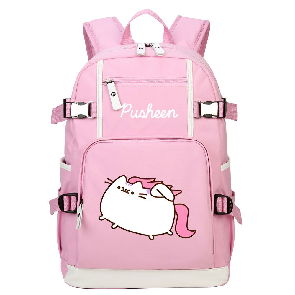 卡通可爱小猫印花青少年学生书包男女背包休闲旅行双肩背包