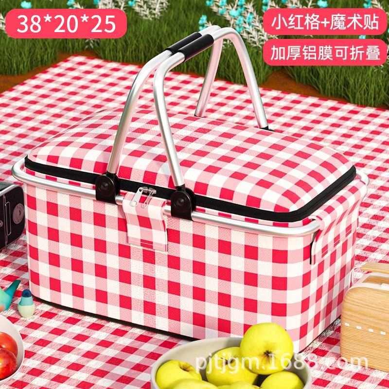 Picnic Basket Picnic Mat Thickened Outdoor Spring Outing Camping Picnic Waterproof Portable Foldable Portable Basket Picnic Cloth