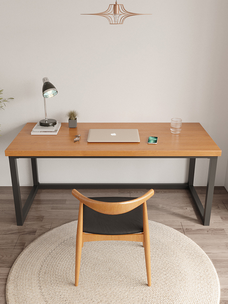 实木电脑桌简约家用书桌现代轻奢卧室桌子台式电竞桌工作台办公桌