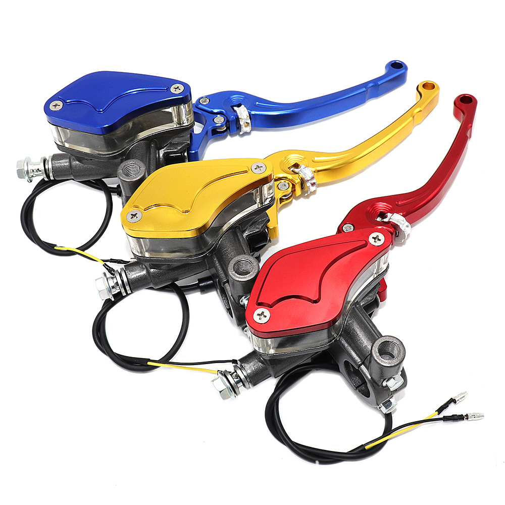 摩托车刹车泵液压离合器制动泵左右分泵赛车机车配件上泵带镜座泵