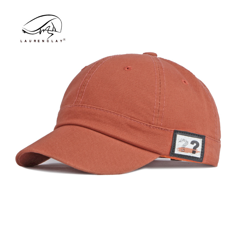 Korean Style Fashion Short Brim Baseball Cap Men's and Women's Same Casual All-Match Outdoor Sun Protection Sun-Poof Peaked Cap Patch