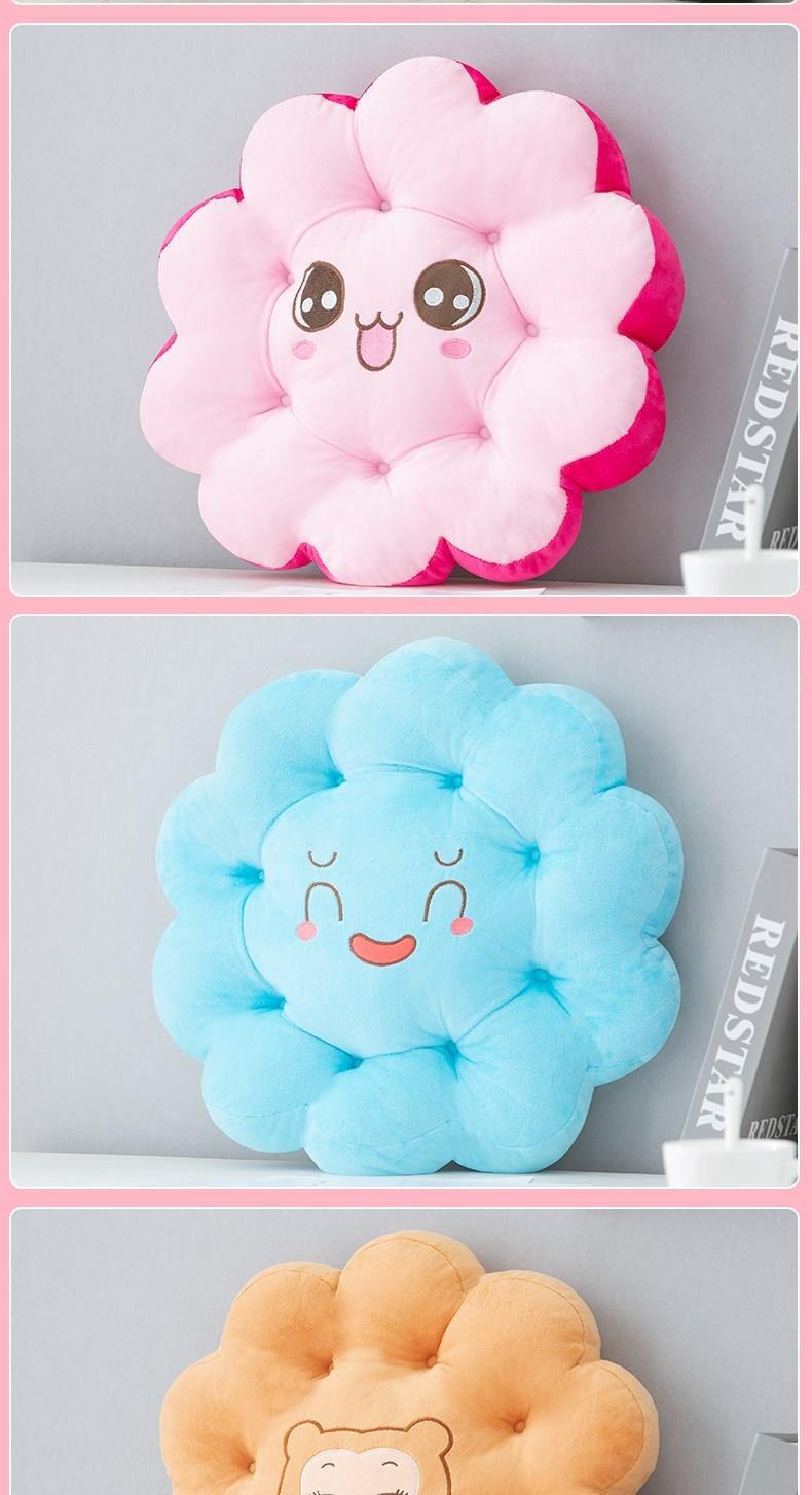 卡通圆形坐垫办公室久坐凳子座餐椅垫子女学生小屁垫加厚榻榻米z