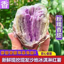 广东正宗一点红番薯新鲜现挖农家自种花心粉糯南沙冰淇淋小个红薯