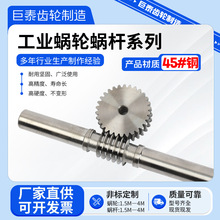 蜗轮蜗杆减速机大传动比45钢1模1.5模2模2.5模3模4模支持定  做