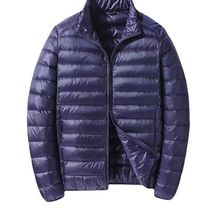 2025年新款轻薄羽绒服男款短款立领白鸭绒轻便保暖羽绒外套