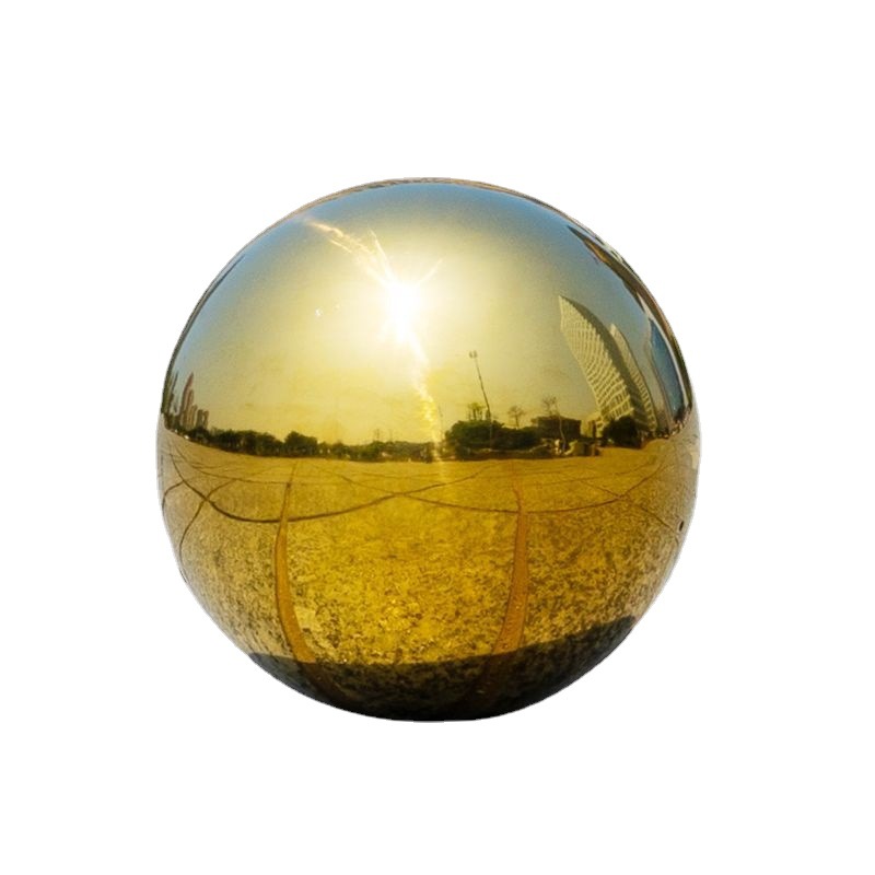 不锈钢空心圆球201装饰球钛金球镀钛球亮光金属球不锈钢金色圆球