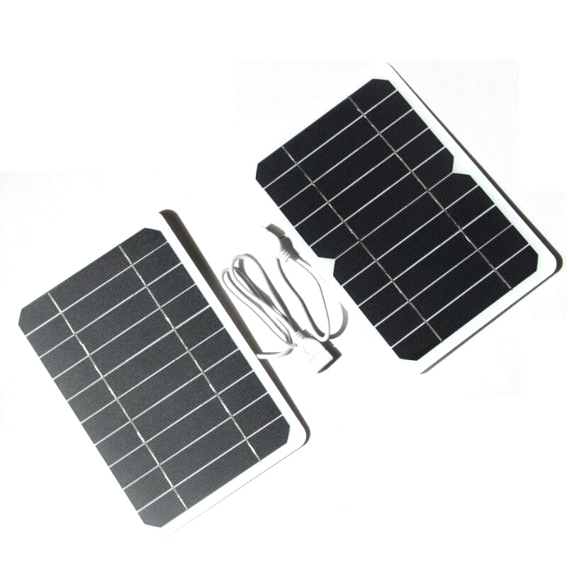 5 W5v Solar Charging Board Outdoor Solar Charger Mobile Phone Power Bank Power Bank Charger