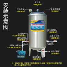 304不锈钢无塔供水器家用压力罐全自动无塔罐自来水增压水泵水塔
