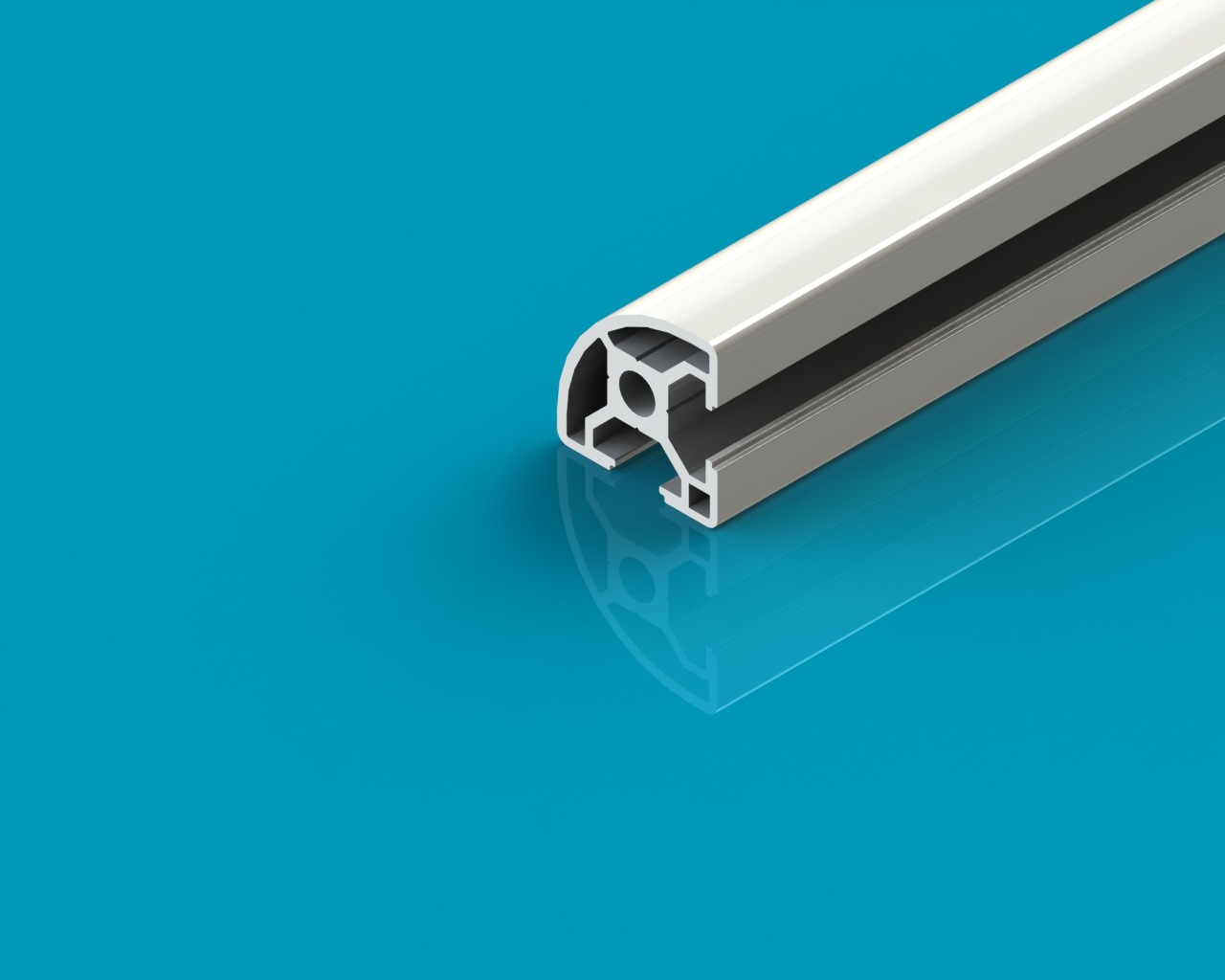 欧标3030工业铝型材 30x30圆弧角型材 氧化 电泳料 机架转角型材