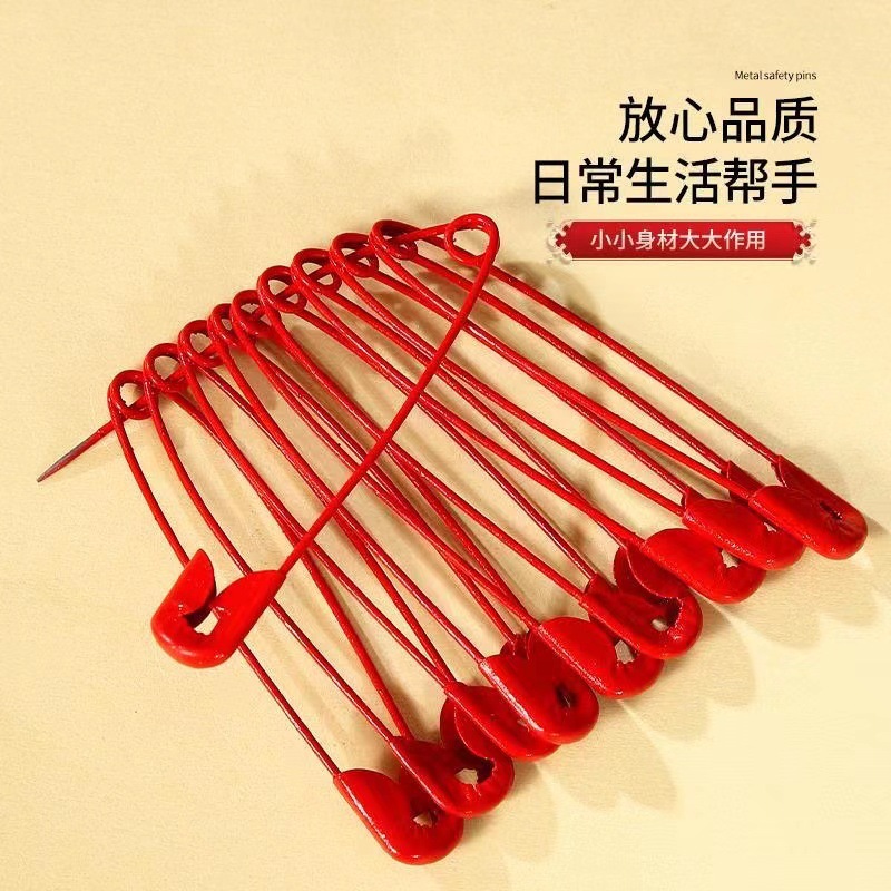 结婚喜庆专用大红色别针扣针安全别针婚庆专用扣针吊牌别针-阿里巴巴