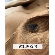 精纺粗斜纹羊毛天丝西装布料 秋季新款弹力时装套装服装面料毛呢