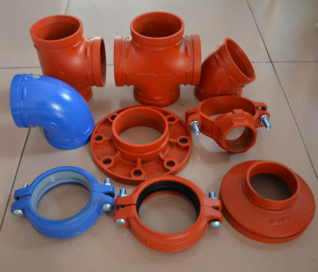 厂家直销沟槽管件消防煤矿上水管道专用沟槽盲片