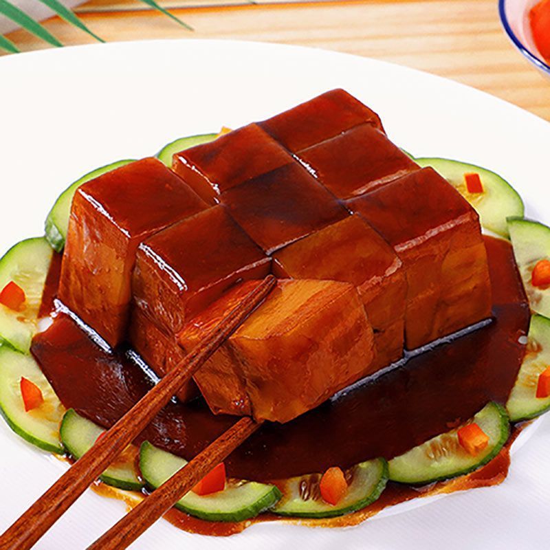 3袋素食东坡肉 整块素肉五花肉红烧肉仿荤食品斋菜佛家素菜魔芋品