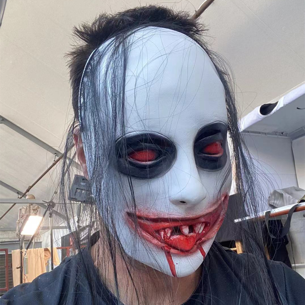 万圣节恐怖道具鬼屋密室逃脱npc装扮贞子男女鬼脸cospaly头套面具