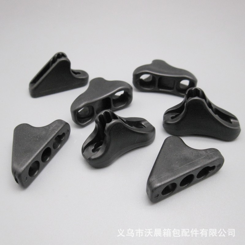Canopy Tent Black Fixing Buckle Tent Three-Hole Connection Buckle Outdoor Camping Windproof Triangle Buckle Tent Accessories