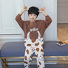 children Coveralls pajamas summer Boy pure cotton Thin section Spring and autumn season baby CUHK Cartoon Anti Tipi Home Furnishings