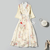 2021 new pattern Summer wear Improvement Hanfu grace Lace Dress Chiffon Retro printing Embroidery Ruskirt 2021 new pattern Summer wear Improvement Hanfu grace Lace Dress Chiffon Retro printing Embroidery Ruskirt