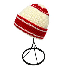 源头厂家直供跨境内销可爱简约百搭冬季保暖针织毛线帽套头帽