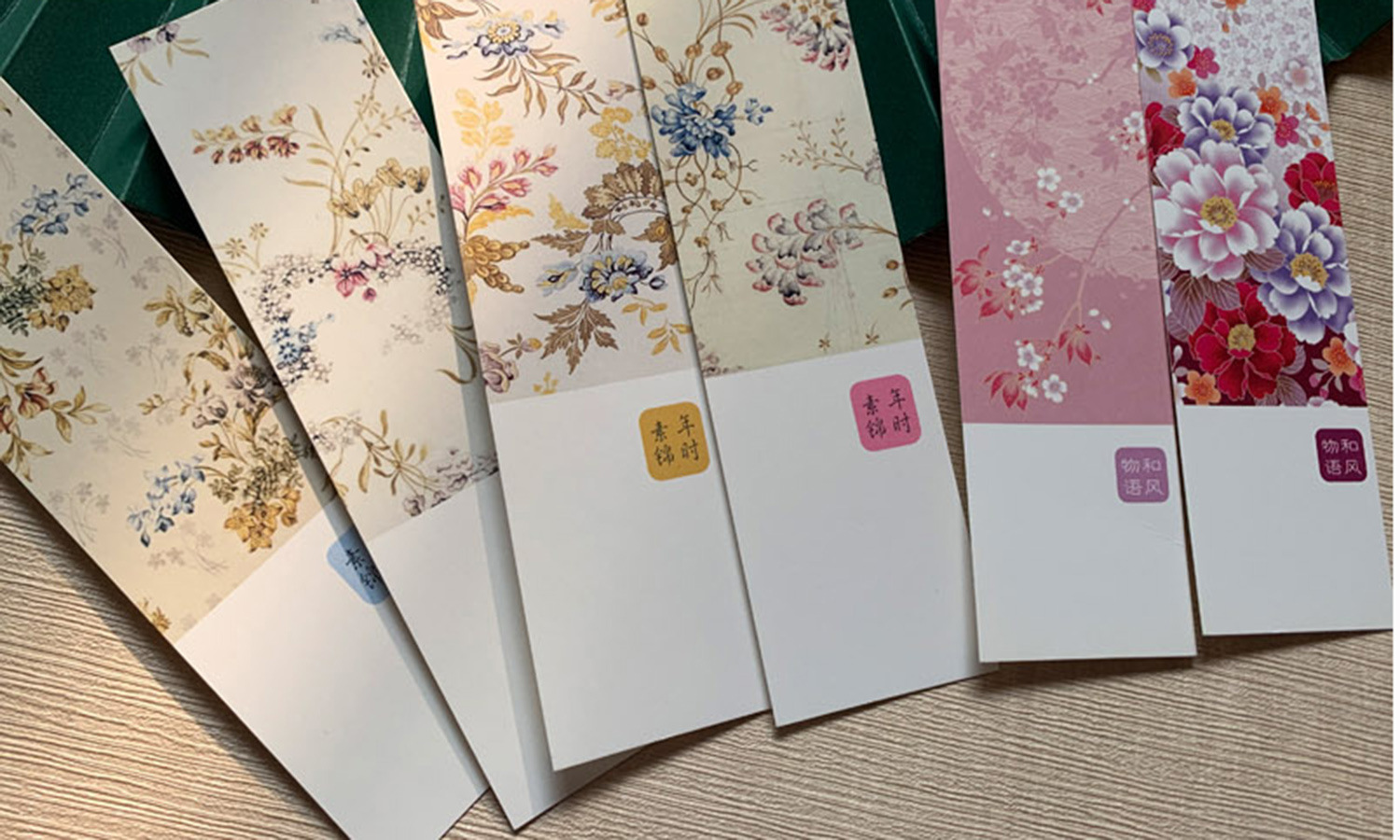 清新素雅和风物语纸质书签信笺5张入-阿里巴巴
