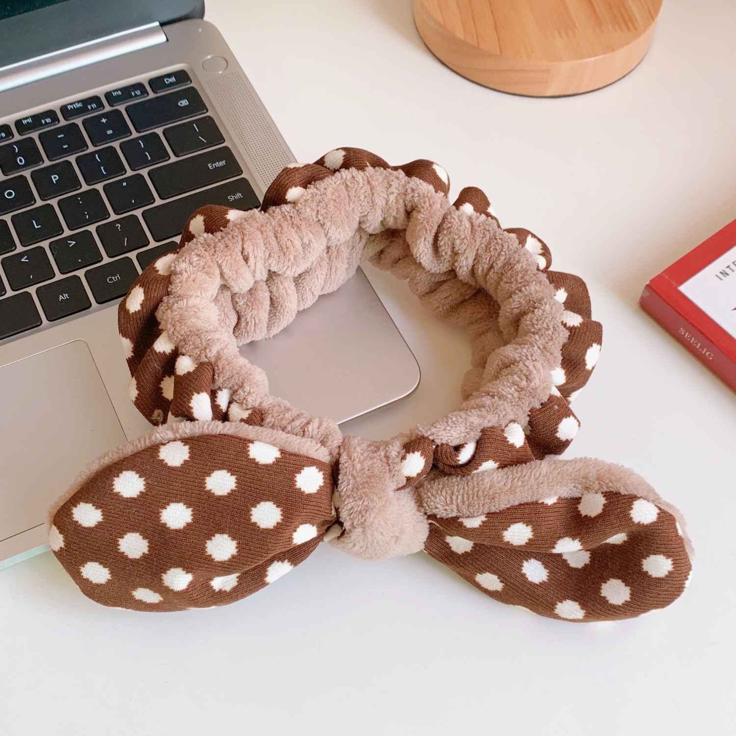 可爱大蝴蝶结毛绒洗脸发带甜美少女心束发带敷面膜发箍发饰头饰萌