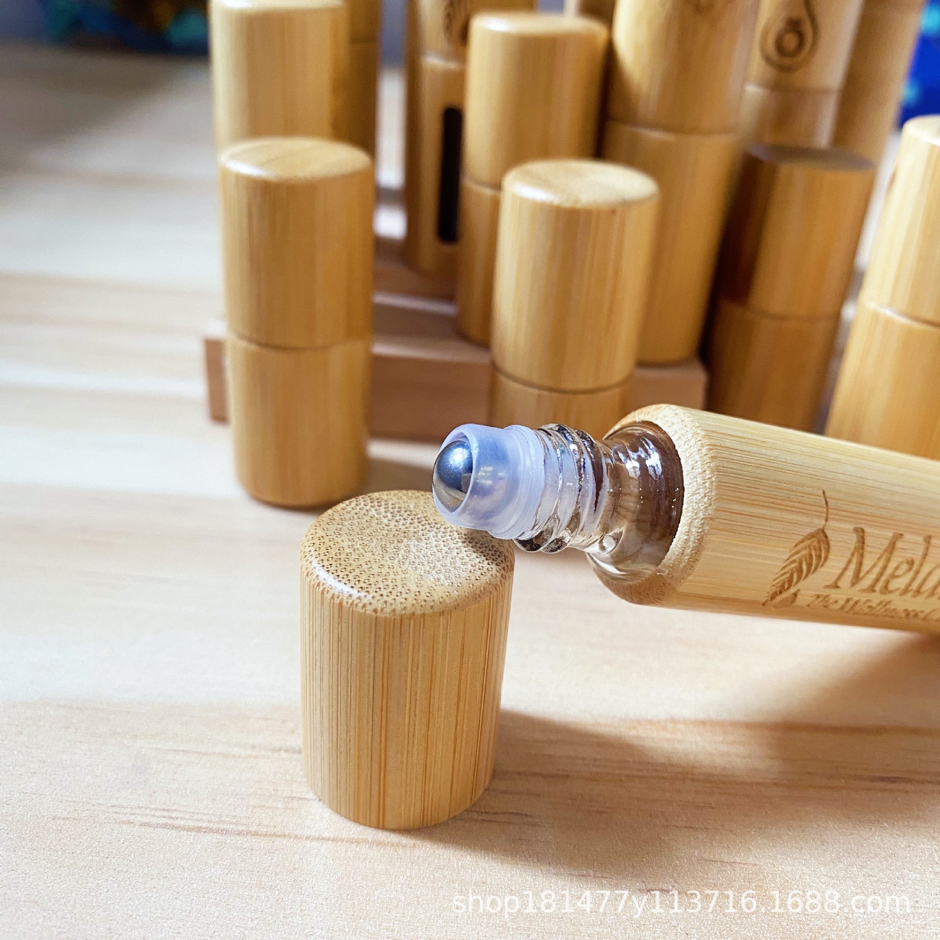 走珠瓶精油香水分装瓶10ml滚珠瓶批发小瓶竹5ml 高档瓶子logo刻字