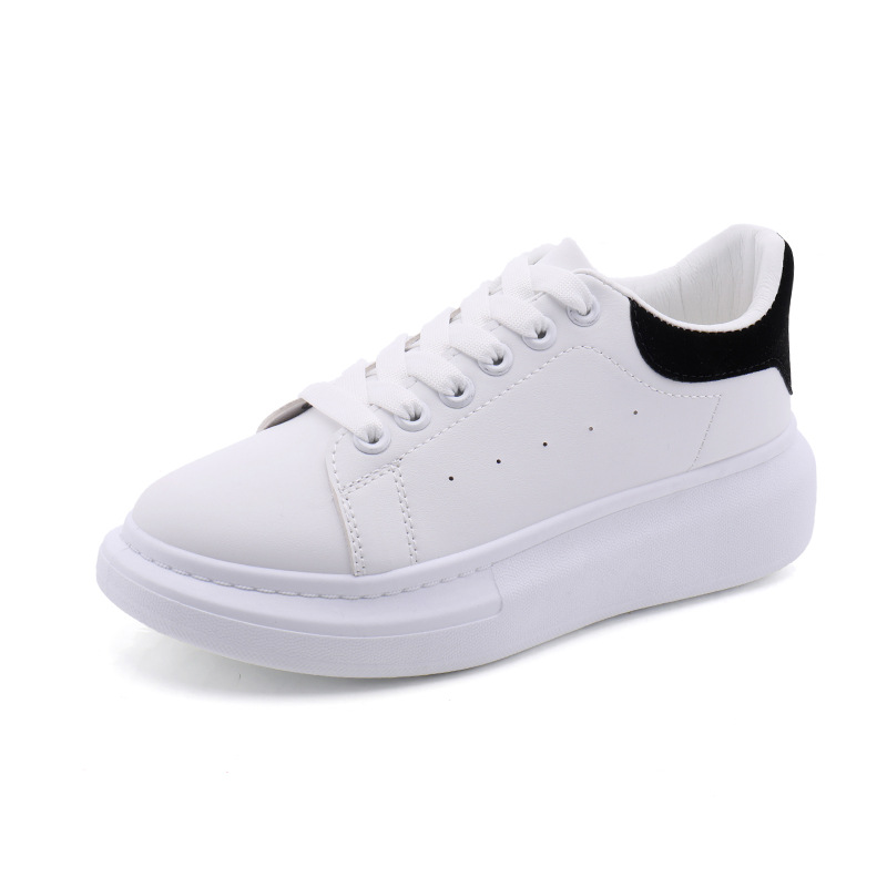 McQueen White Shoes Women's Thick-Soled Spring and Autumn New Style Daddy-Increasing Shoes Online Red Trendy Ins Trendy Casual Sports Shoes