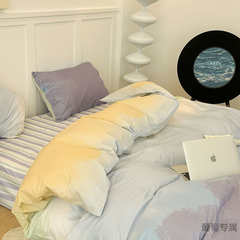 清仓床上用品四件套被套床单双人学生宿舍被子春秋季三件套水洗