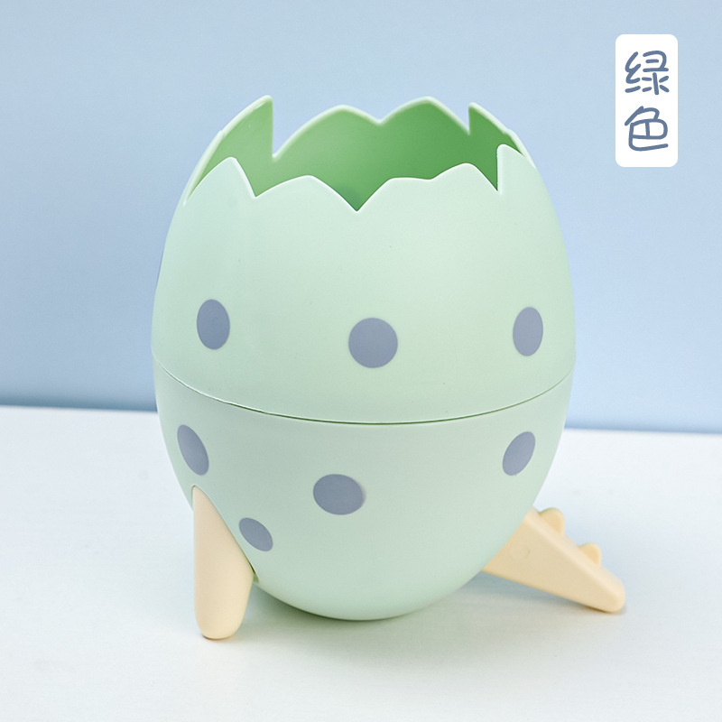 Multifunctional Cute Dinosaur Egg Pen Holder Fashion Office Desk Decoration Storage Box Personalized DIY Stationery Pen Container