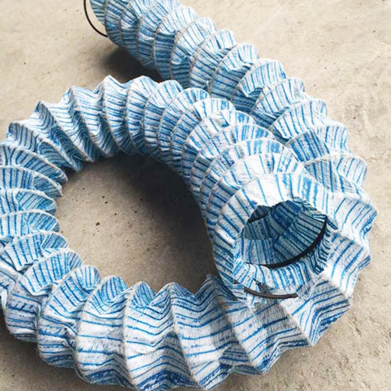 蓝色软式透水管 渗水透水管弹簧软管 蓝色弹簧管高碳钢丝