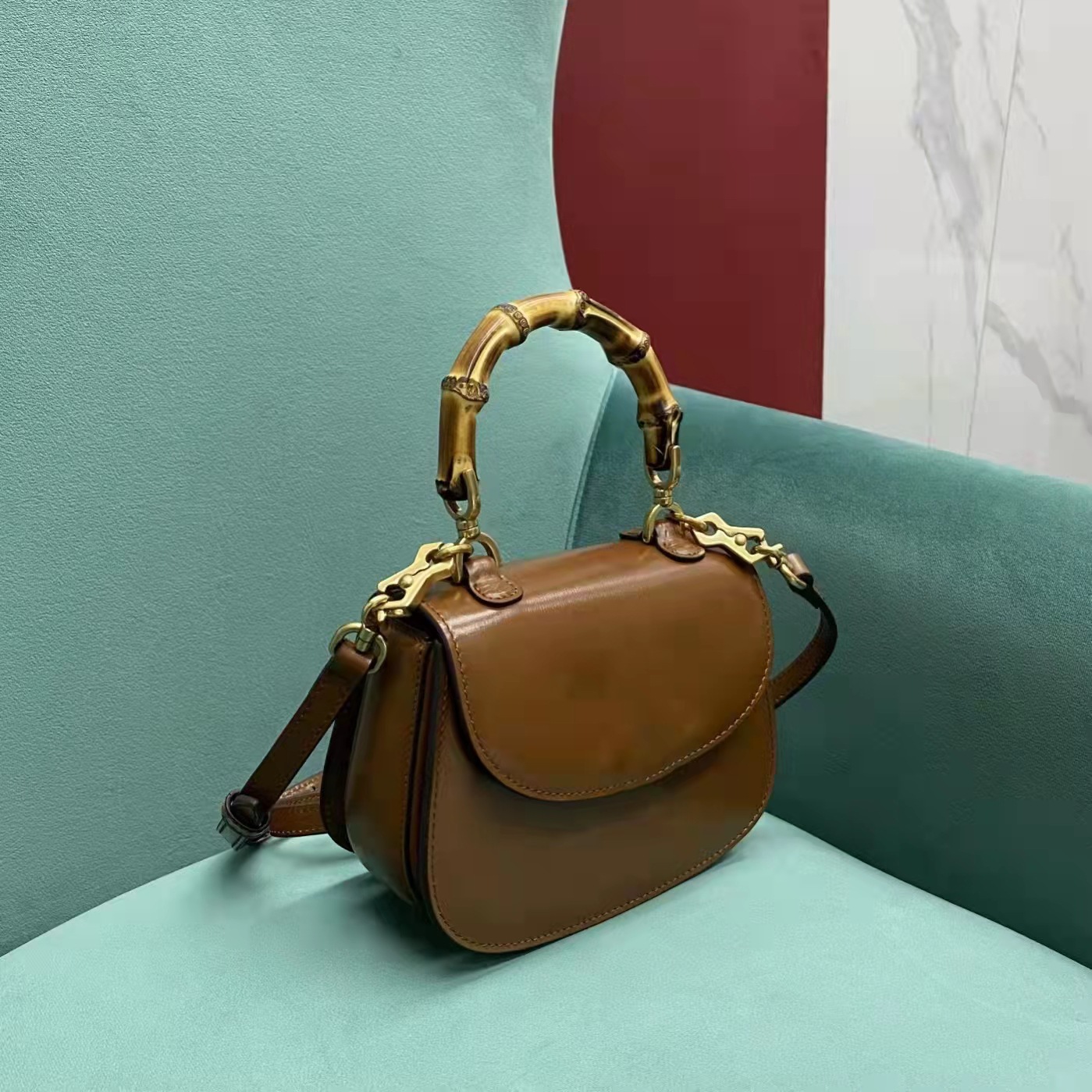 原厂古奇g家竹节包猪鼻子复古单肩斜挎手提女包酷奇box盒子包