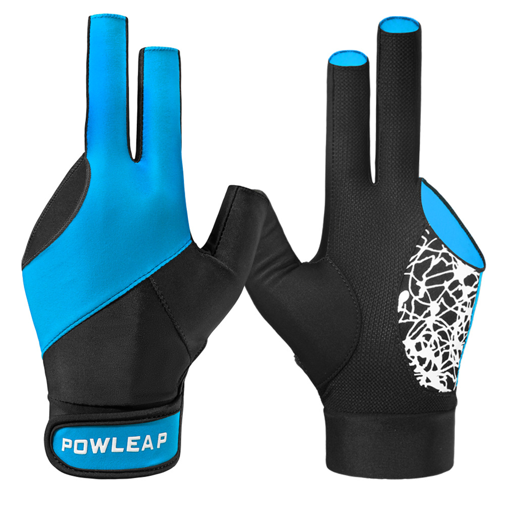 台球手套三指漏指桌球三指手套职业专用左手右手防滑手套厂家批发采购