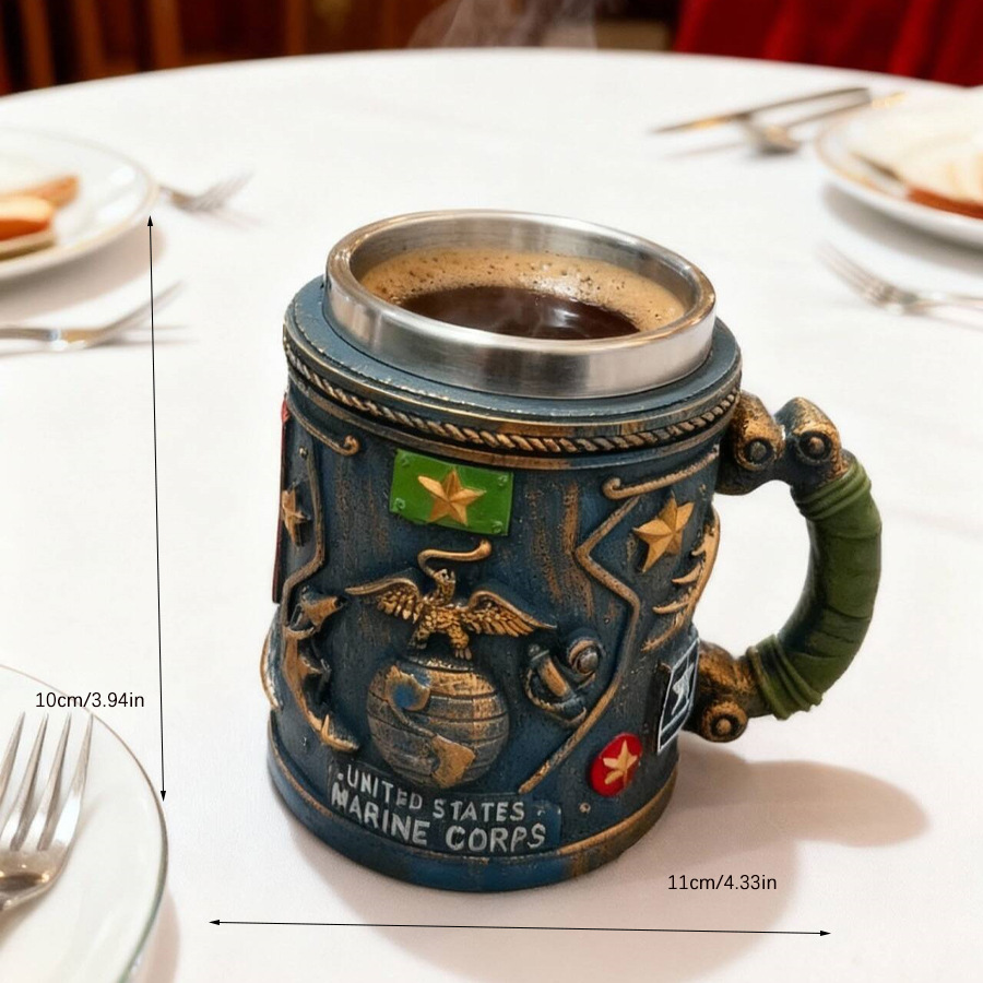 现货Military3D Mug树脂工艺品军事 3D 马克杯树脂咖啡杯军事主题