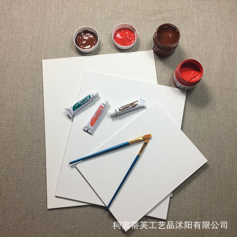 美术油画板儿童美术丙烯练习绘画涂鸦画框学生方形油画布板写生板