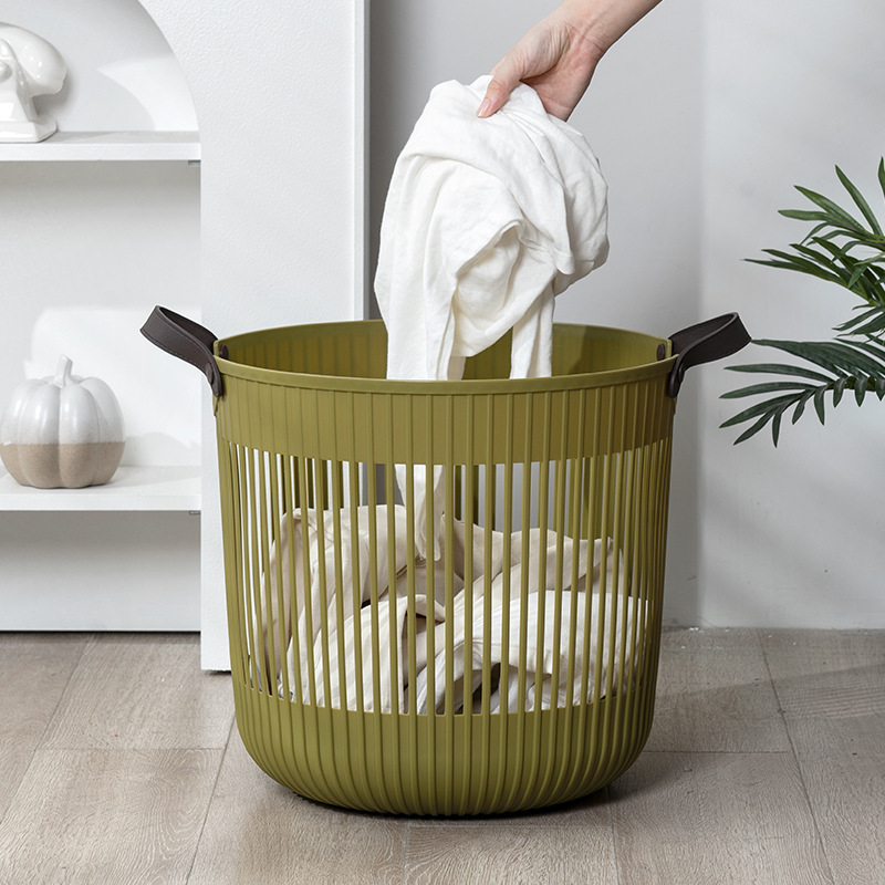 European-Style Household Dirty Clothes Basket Basket Bathroom Laundry Basket Tube Toilet Laundry Baskets Basket Clothes Finishing Storage Basket