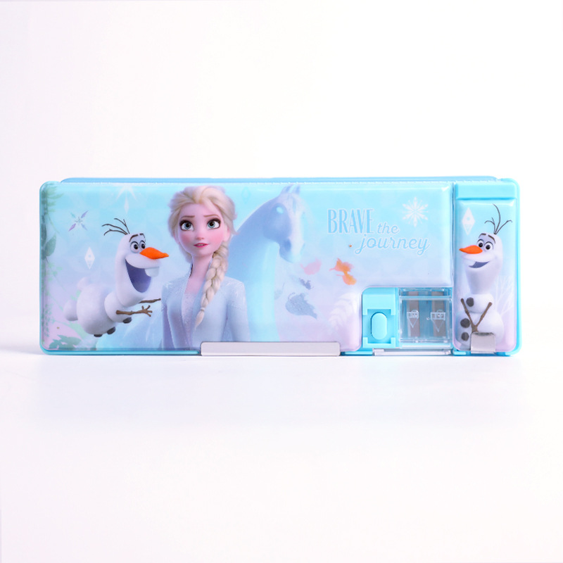 Disney Cartoon Stationery Box Good-looking Cute Multifunctional Children's Pencil Case Pupils' Stationery Storage Box