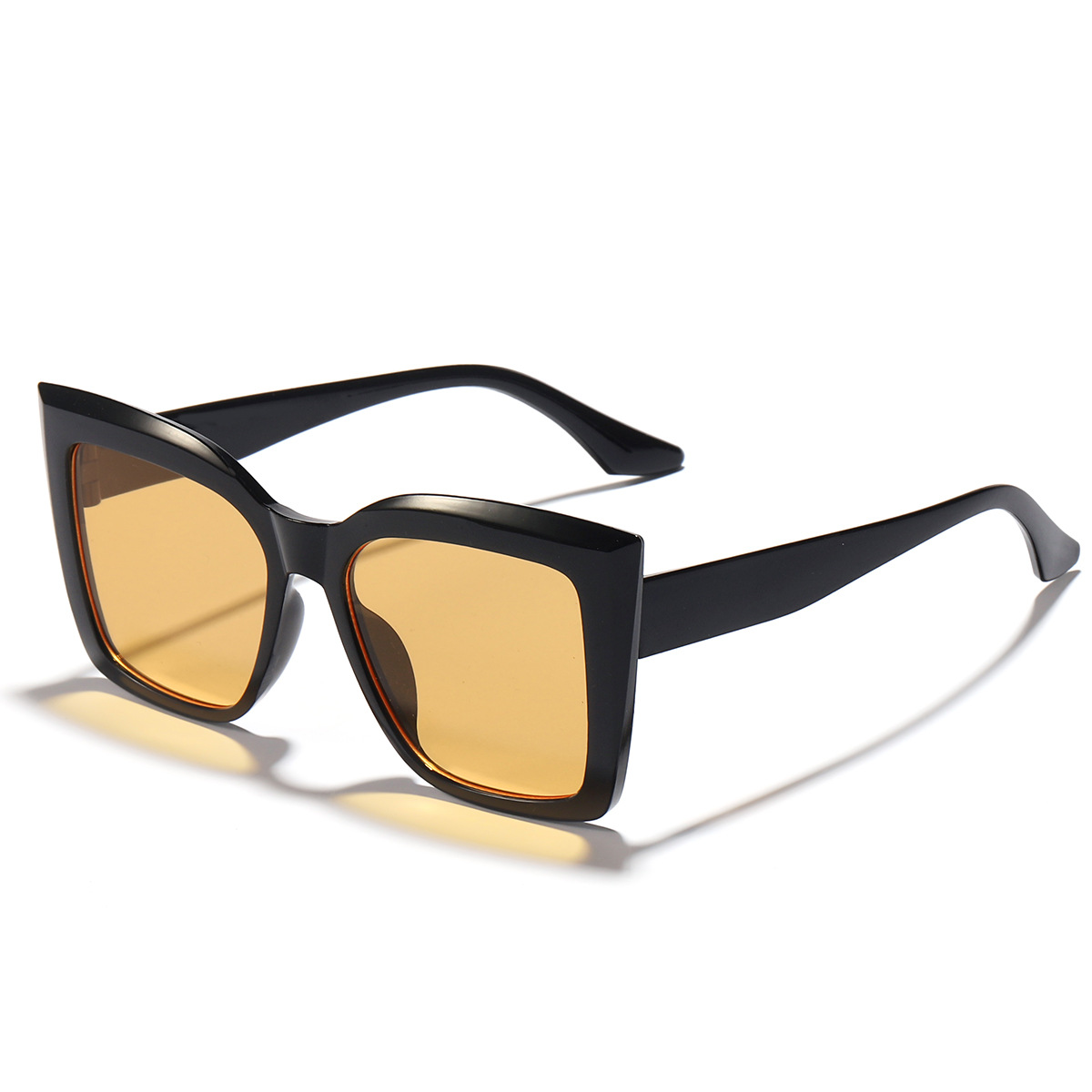 Big Square Rim Cats' Eye Sunglasses Women's Super Personality Fashion European and American Fashion Sunglasses UV Protection Sunglasses