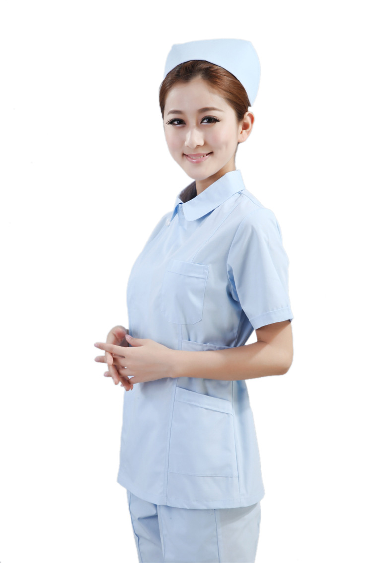 底上领分体套装分体短袖制服批发护士服医生护士工作制服厂家供应