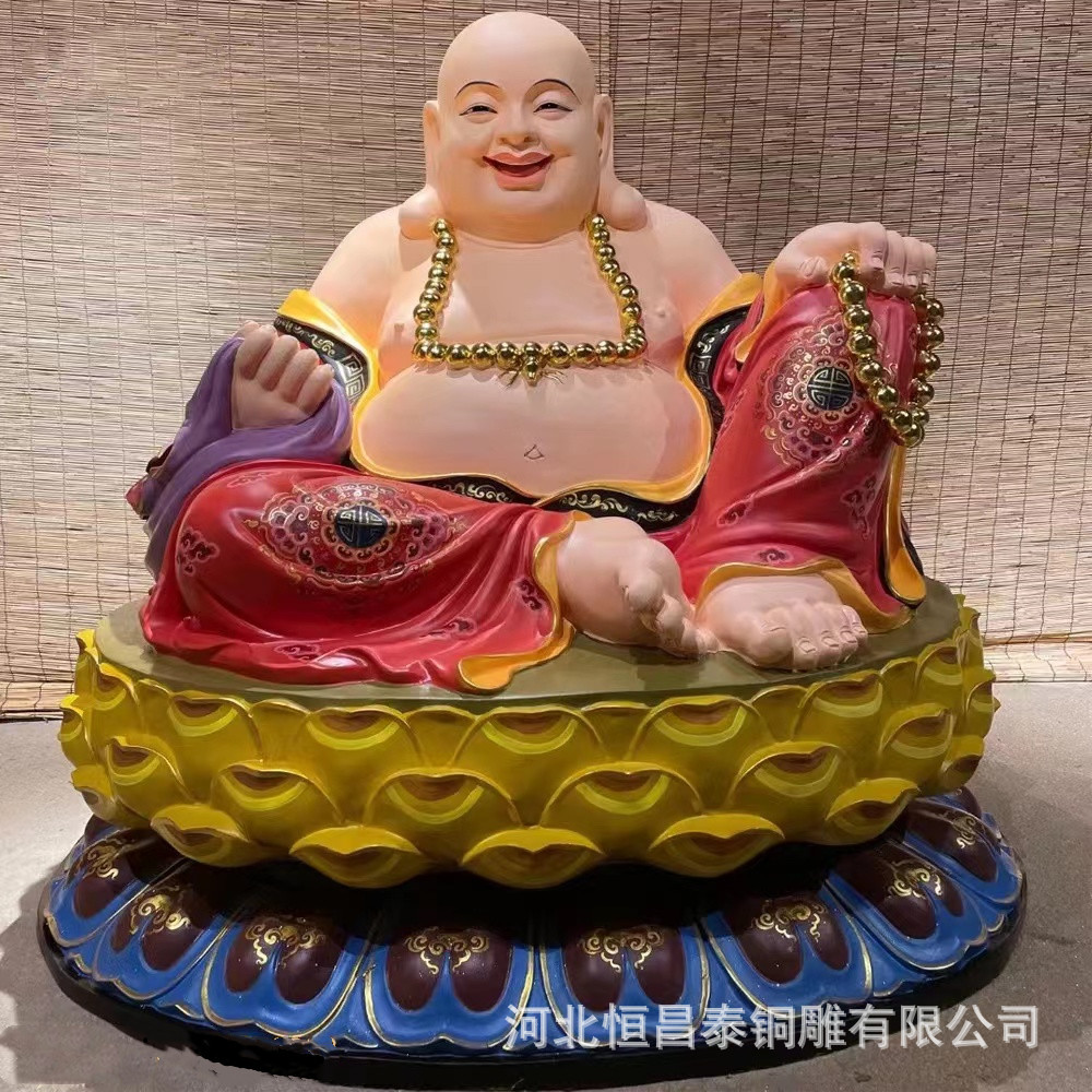 寺庙大号弥勒佛贴金佛像鎏金弥勒铜像纯铜大型铜佛像批发-阿里巴巴