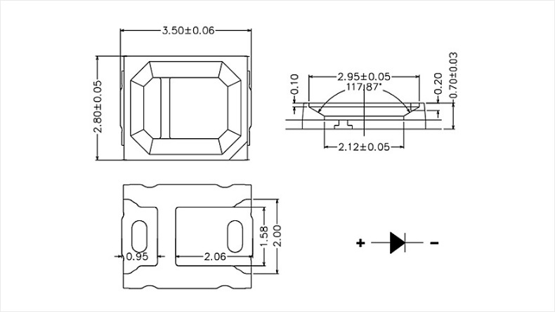 嘉特鑫2835led贴片灯珠系列 高光效高显指厂家定制9v/18v高压灯珠