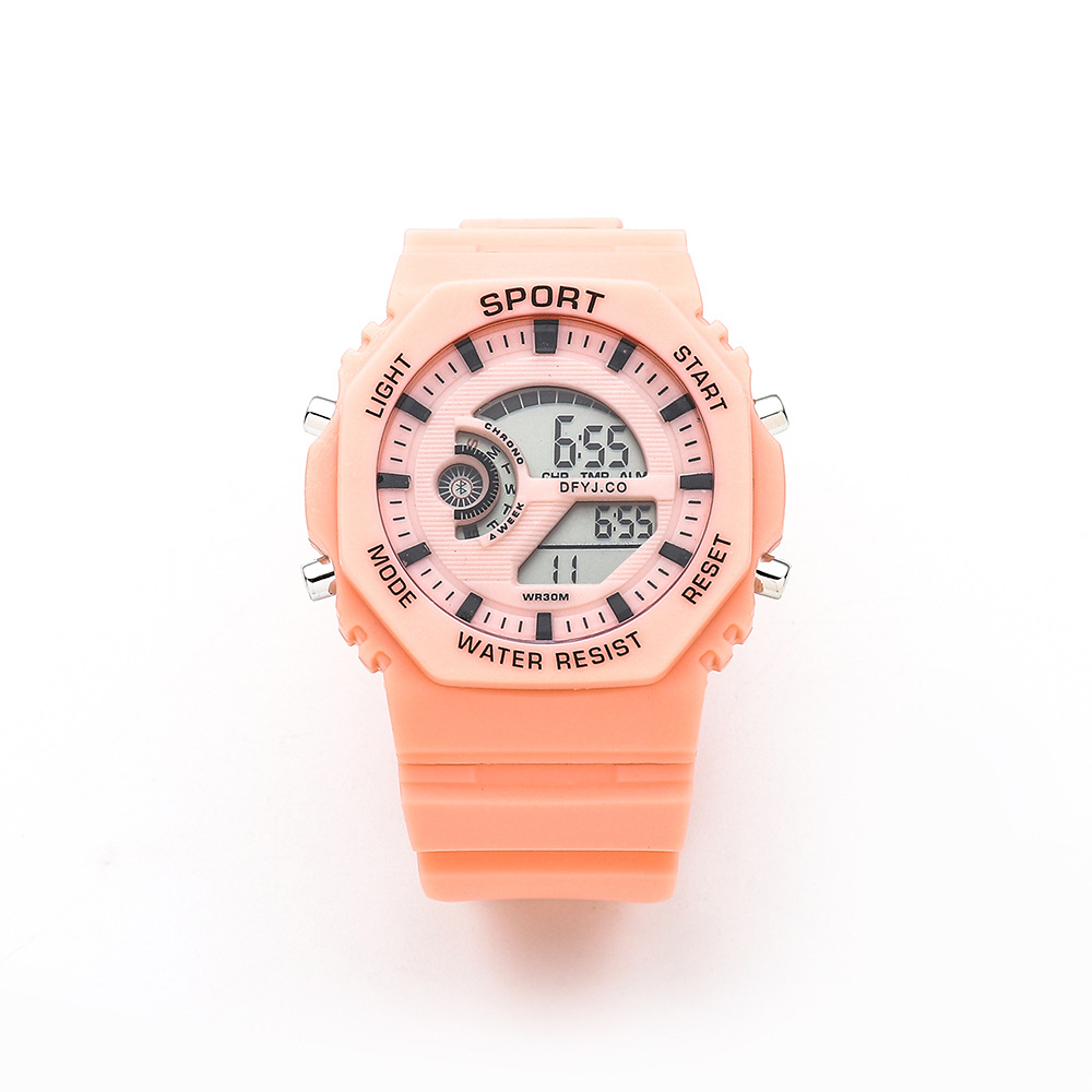 Wholesale Student Electronic Watch Sports Luminous Mode Minimalist Candy Color Spot Suitable for Boys and Girls