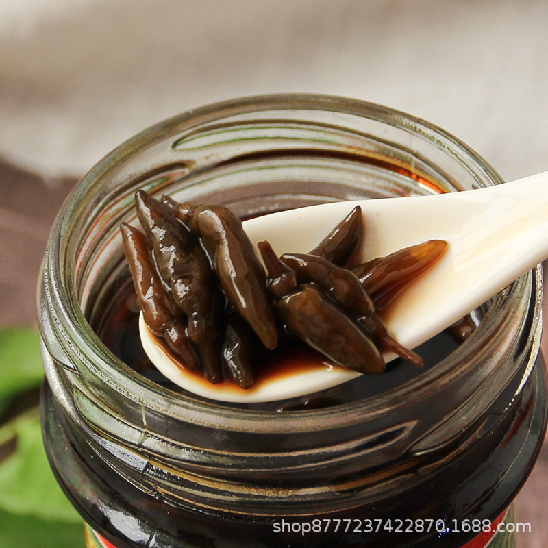 傣媳妇酱油泡小米辣200g瓶装云南特产泡椒小米辣椒下饭菜整箱商用