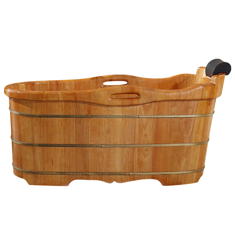 w1tr泡澡木桶浴桶大人洗澡木桶浴缸家用成人全身泡澡桶实木沐