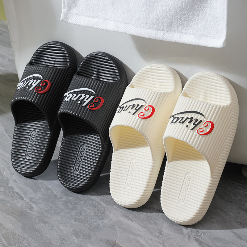 new couple home slippers summer bathroom non-slip deodorant eva couple lightweight platform slippers for women wholesale